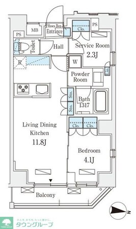 ラティエラ中野新井の物件間取画像